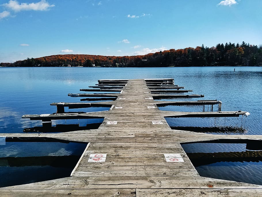 lake, deck, boardwalk, samsung, water, tranquil scene, tranquility HD wallpaper