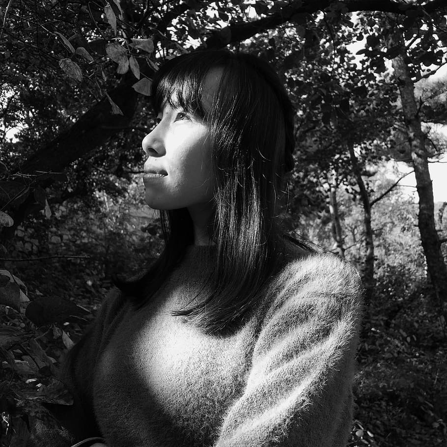 girlfriend, tree, plant, one person, real people, lifestyles HD wallpaper