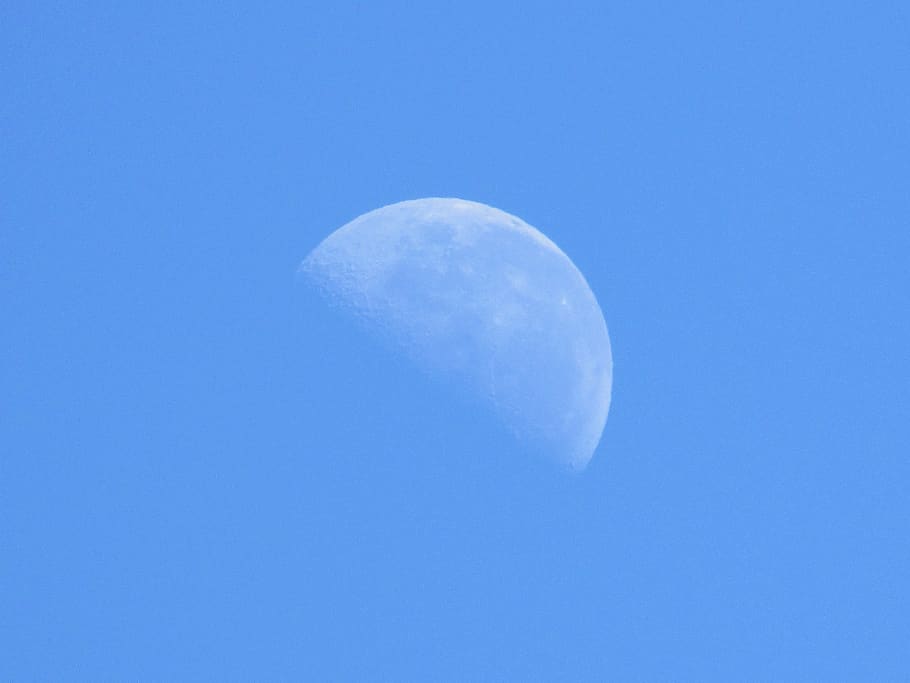 argentina, monte caseros, moon, day, sky, space, astronomy HD wallpaper