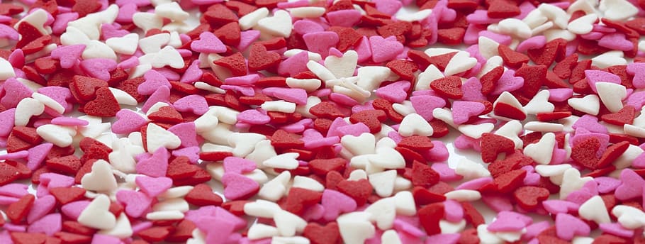 hearts, background, red, pink, white, love, valentine, day HD wallpaper