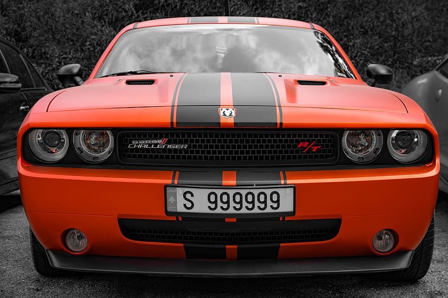 car, auto, red, dodge, automobile, vehicle, sport, speed, mode of transportation HD wallpaper