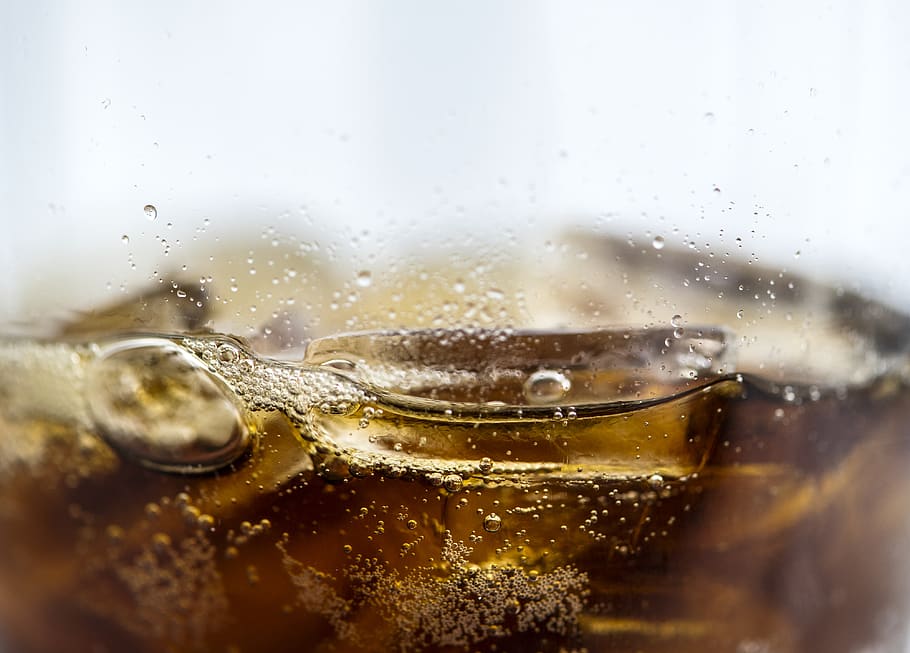 Close-up Photo Of Brown Beverage, carbonated, cola, cold, drink HD wallpaper