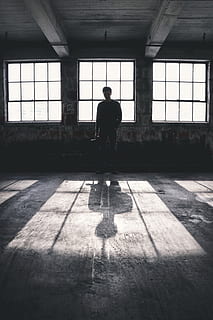 person standing near windows, tarmac, asphalt, human, road, flooring HD wallpaper