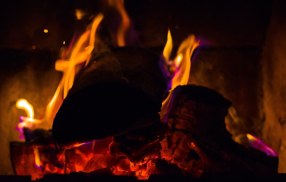 Hd Wallpaper Fire Flame Embers Oven Fireplace Burn Heat Glow Hot Wallpaper Flare