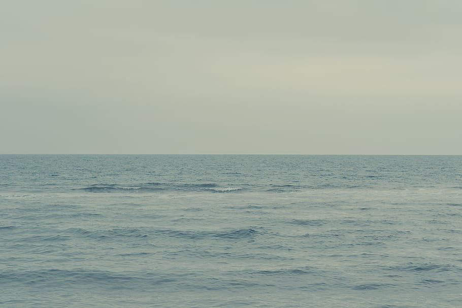 atmosphere, sky, beach, silent, quiet, winter, cold, wind, half HD wallpaper
