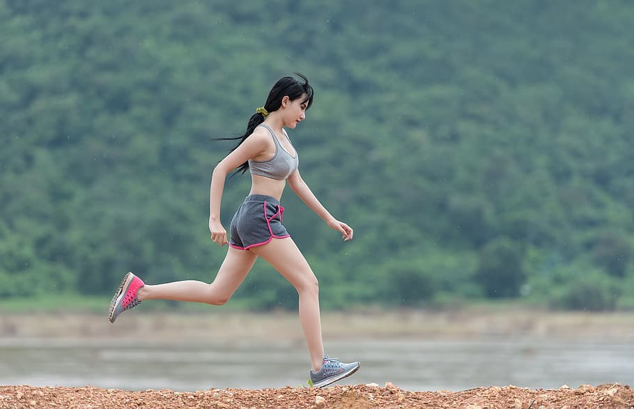 runner, running, human, activity, girl, woman, lady, exercise HD wallpaper