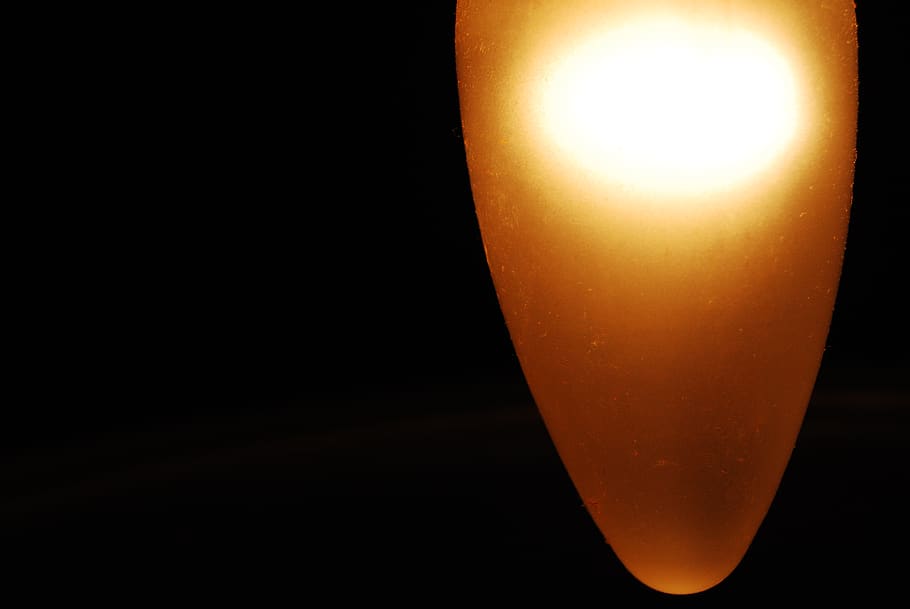 candle, light, glass, dark, jewel, light bulb, idea, pebble HD wallpaper