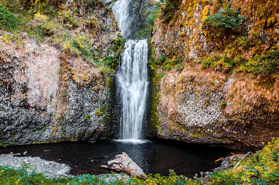 waterfall, usa, nature, scenics - nature, beauty in nature HD wallpaper