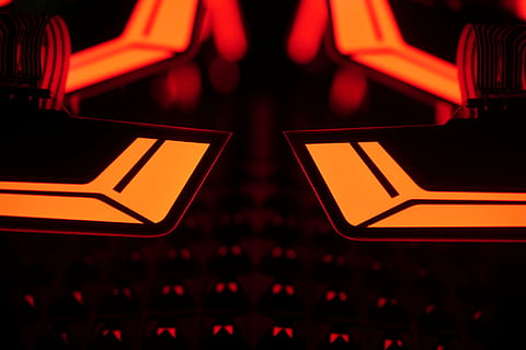 oled, audi, strucutre, illuminated, no people, close-up, technology HD wallpaper