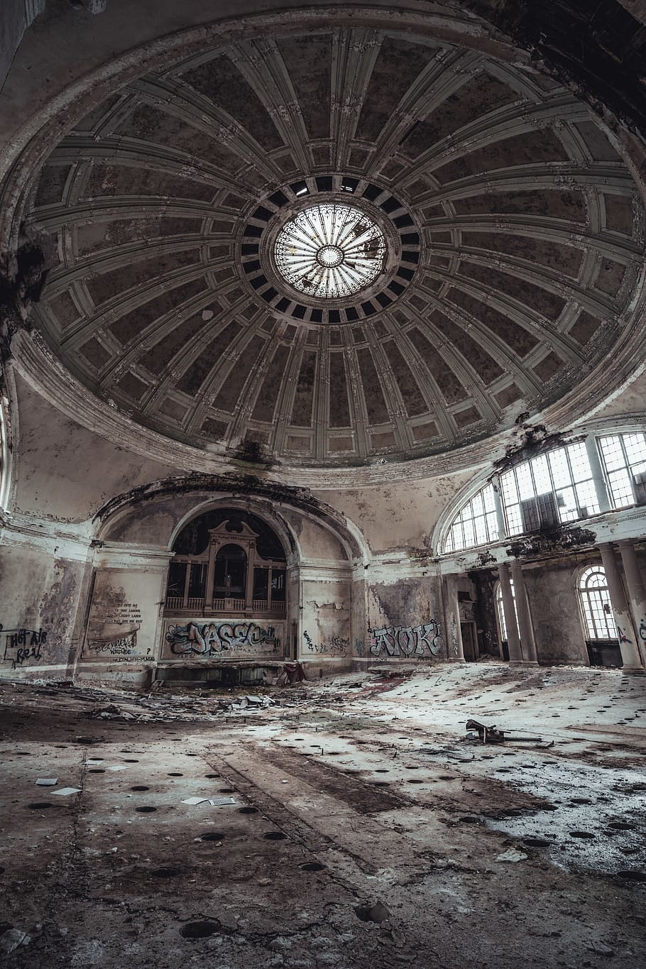 Mansion Interior, abandoned, ancient, architecture, building HD wallpaper