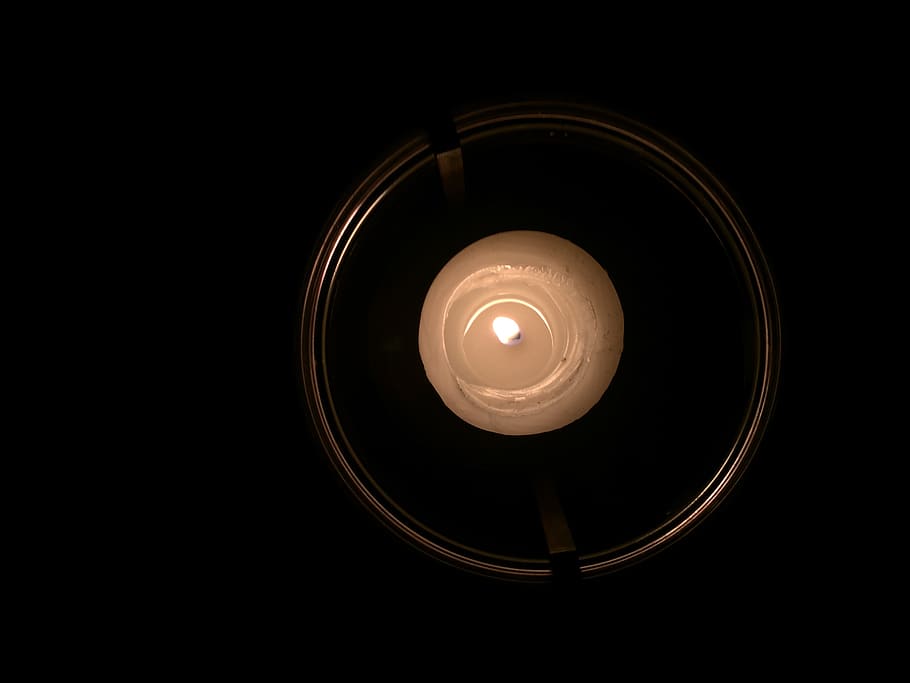candle, light, fire, illuminated, copy space, indoors, glowing HD wallpaper