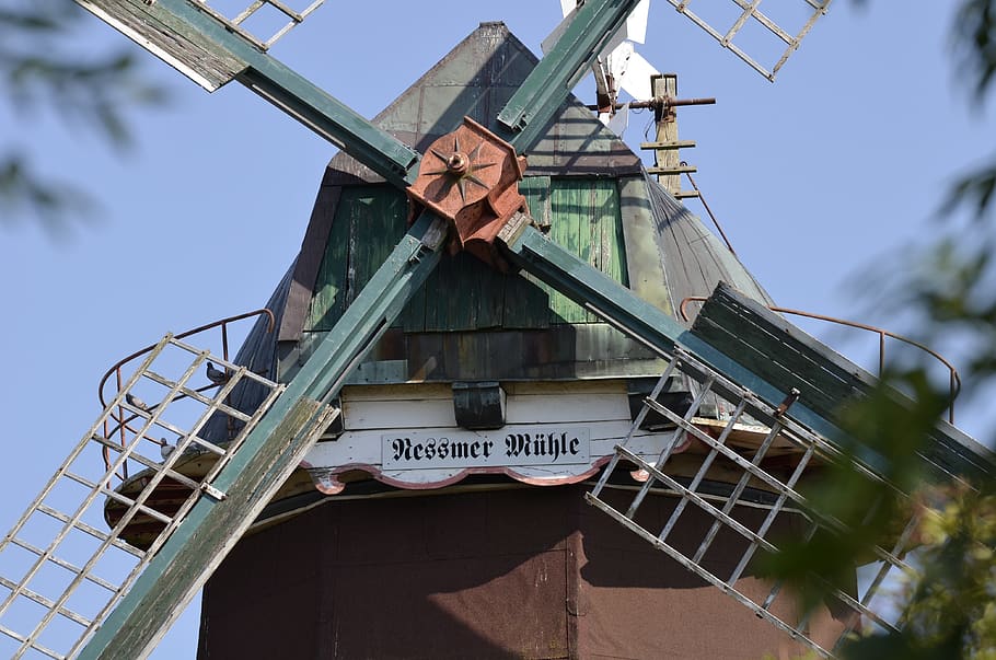 mill, wing, windmill, sky, architecture, building, historically HD wallpaper