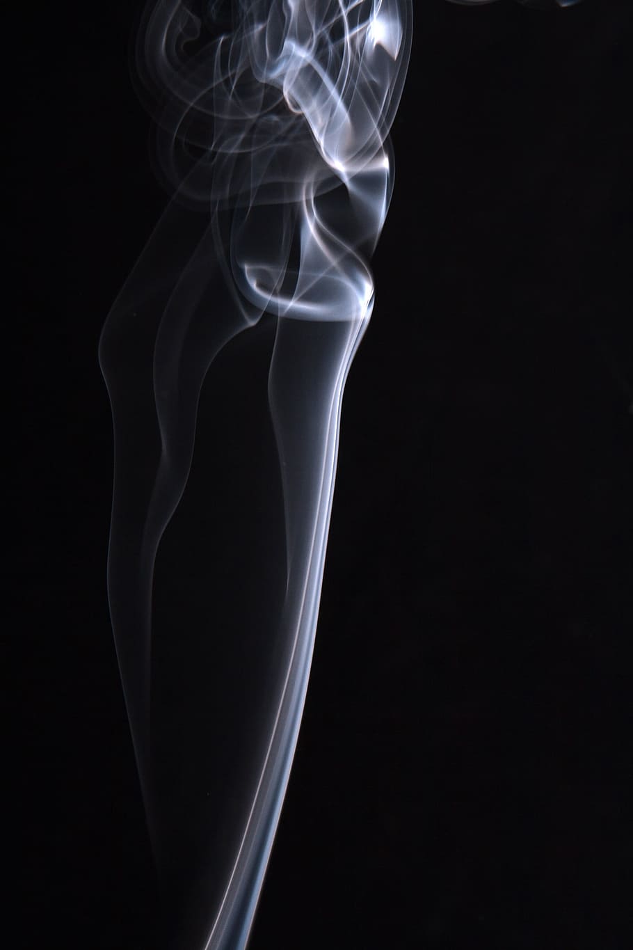 smoke, background, black, white, graphic, hot, isolated, curve HD wallpaper