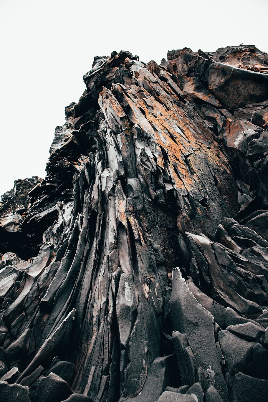 mountain edges, nature, rock, no people, sky, clear sky, textured HD wallpaper