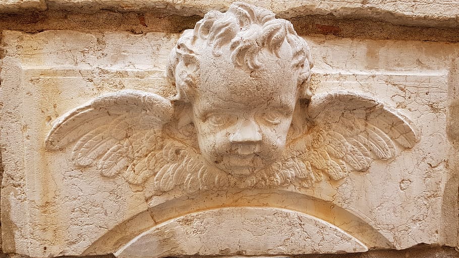angel, facade, architecture, building, outside, gevelversiering HD wallpaper