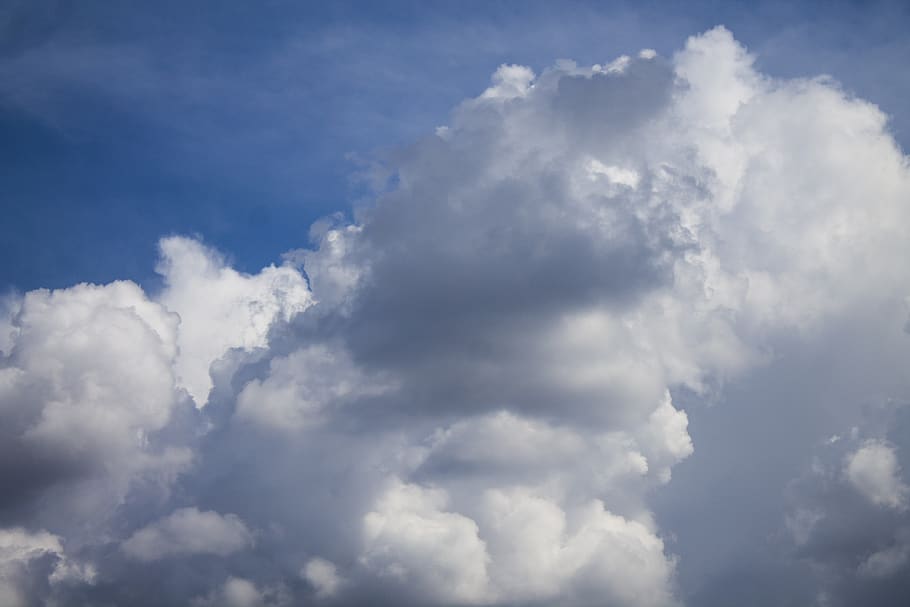 sky, clouds, nature, weather, smoke, cloudscape, partly cloudy HD wallpaper