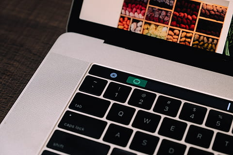 turned-on laptop computer, hardware, computer hardware, keyboard HD wallpaper