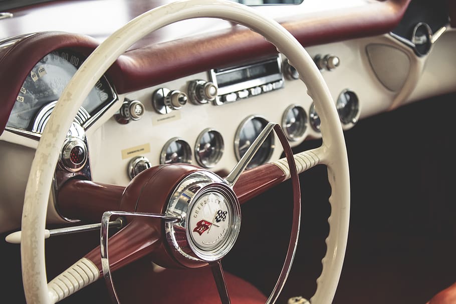 selective focus photography steering wheel, wolfsburg, germany HD wallpaper