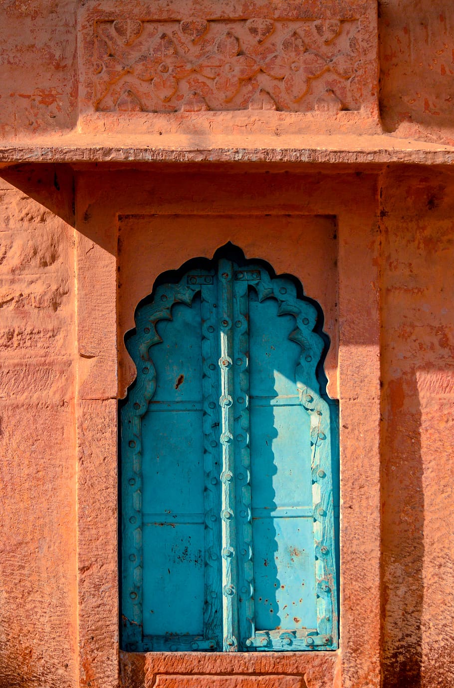 closed blue door, built structure, architecture, wall - building feature HD wallpaper