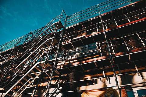 construction, work, tough, hard, renovation, building, low angle view HD wallpaper