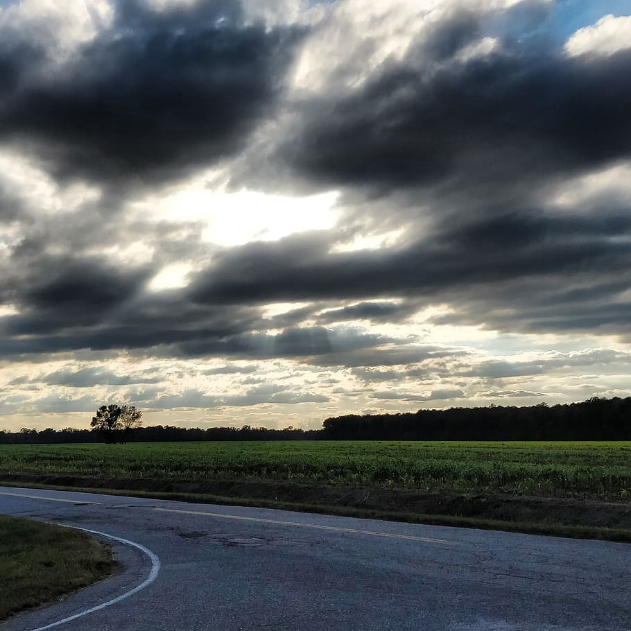cloud - sky, road, beauty in nature, tranquility, tranquil scene HD wallpaper