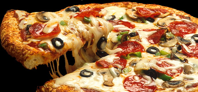 pizza, supreme, cheese, food, fresh, tasty, food and drink HD wallpaper