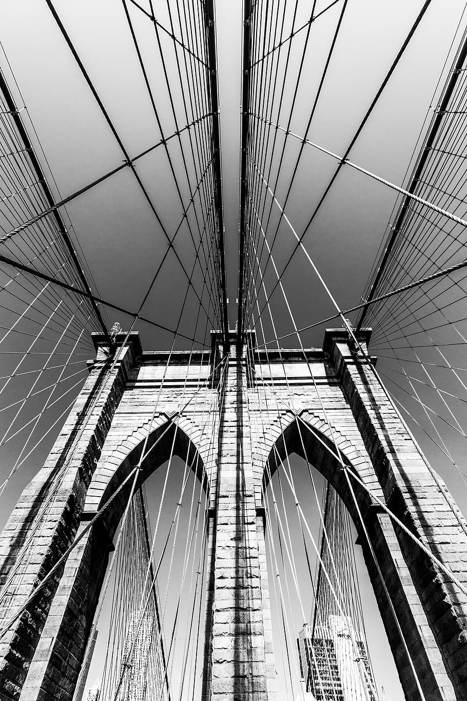 building, bridge, arch, arched, usa, new york city, steeple HD wallpaper