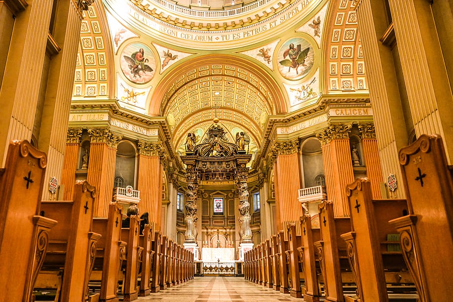church interior, architecture, built structure, travel destinations HD wallpaper