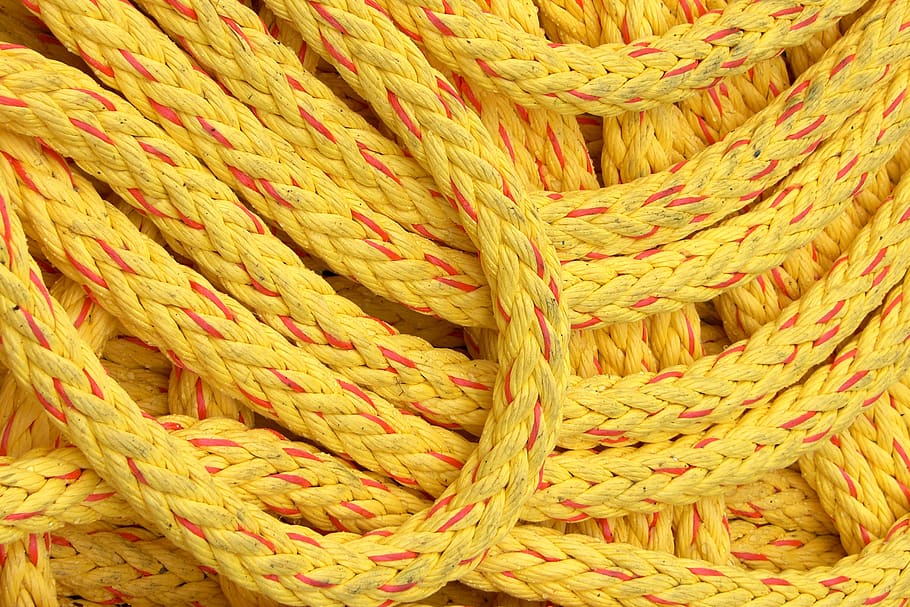 yellow rope, yarn, fiber, united states, petersburg borough, tie HD wallpaper