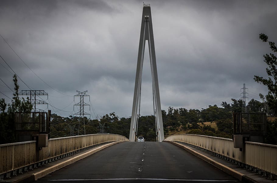 australia, deviot, batman bridge, road, tasmania, leading lines HD wallpaper