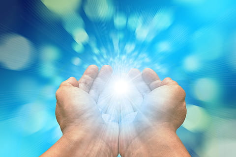 hands, received on, light, appreciation, supernatural, enlightenment HD wallpaper