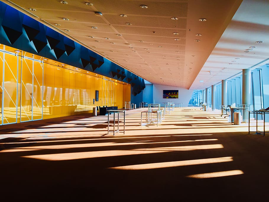 empty room, architecture, absence, built structure, seat, no people HD wallpaper