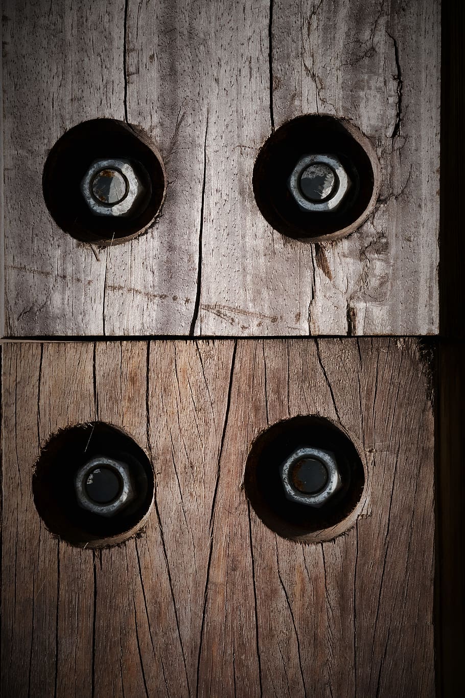 wood, bolts, wood - material, close-up, no people, backgrounds HD wallpaper