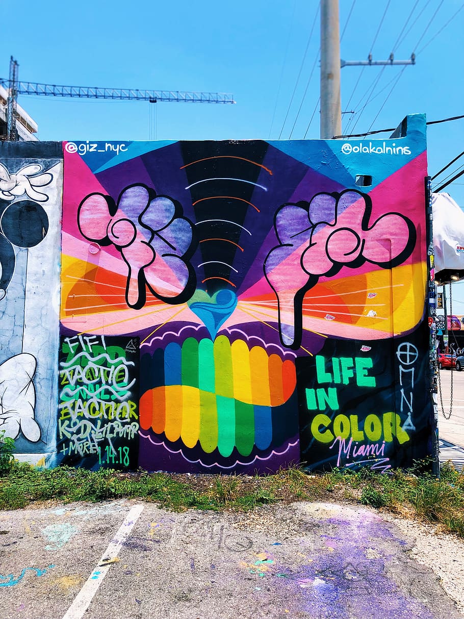 multicolored artwork wall, graffiti, multi colored, no people HD wallpaper
