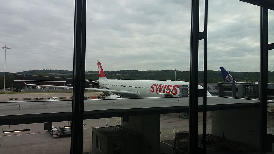 switzerland, zürich, air vehicle, airplane, airport, mode of transportation HD wallpaper