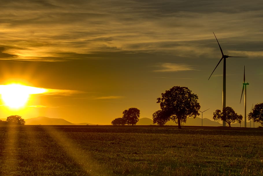sunset, mood, dusk, sky, abendstimmung, evening, clouds, afterglow HD wallpaper