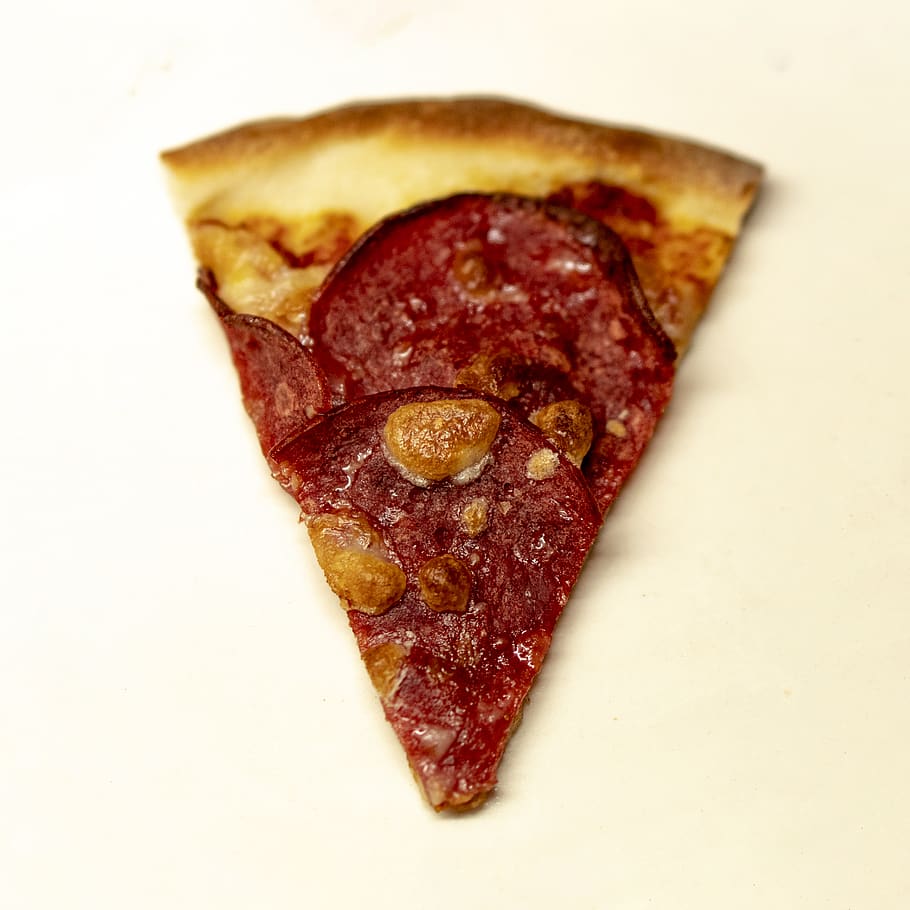 sliced pizza on white surface, food, bread, plant, food photography HD wallpaper