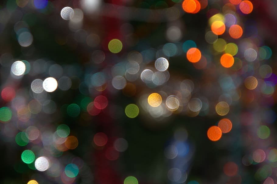 lights, texture, abstract, bokeh, christmas, new year, garland HD wallpaper