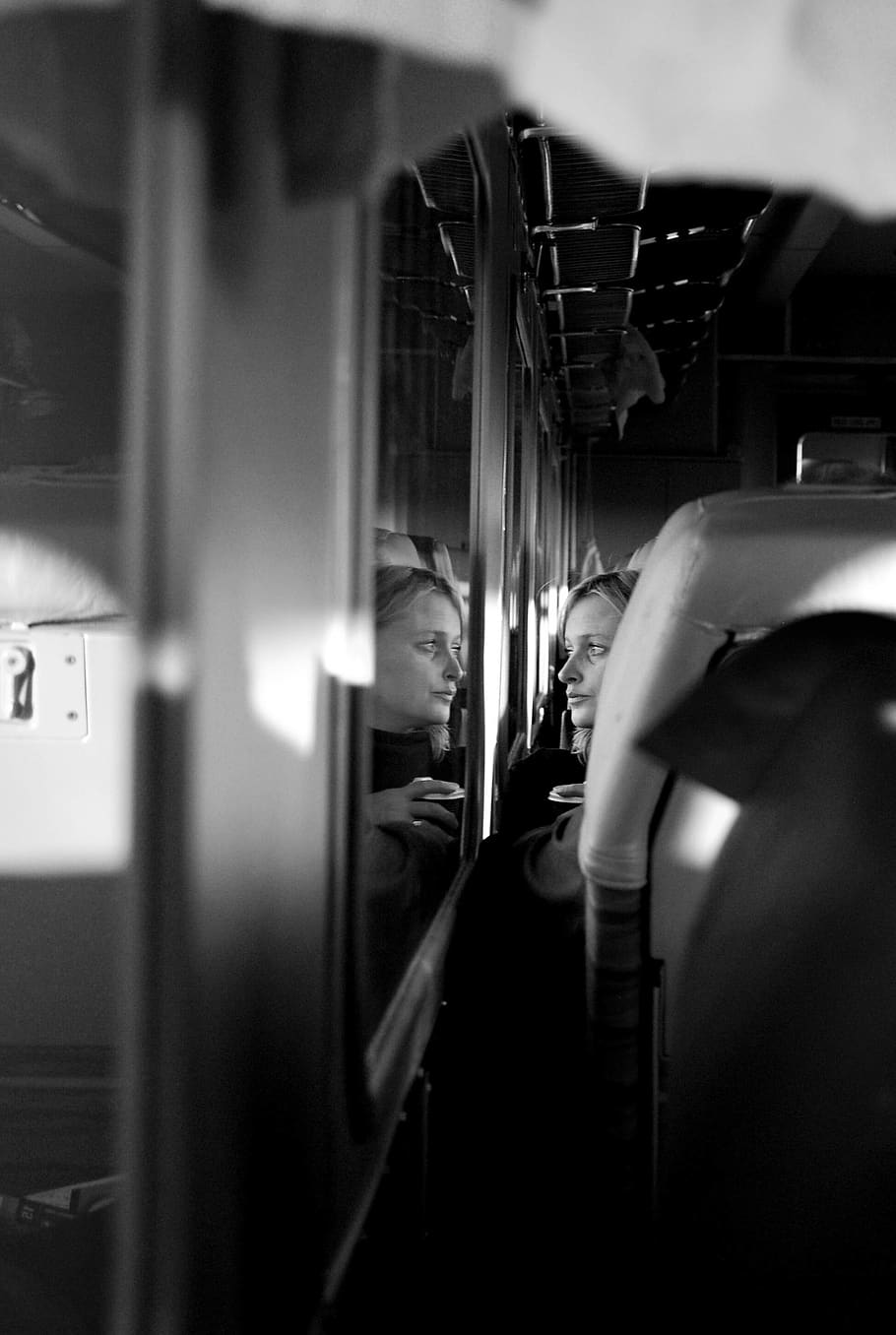 train, reflection, person, real people, one person, lifestyles HD wallpaper
