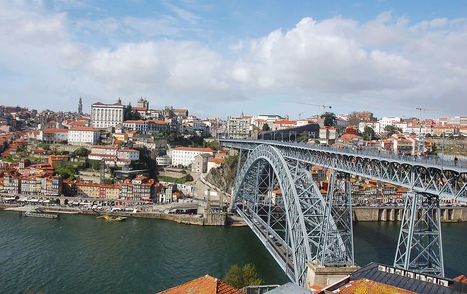 porto, portugal, bridge, landscape, river, douro, architecture