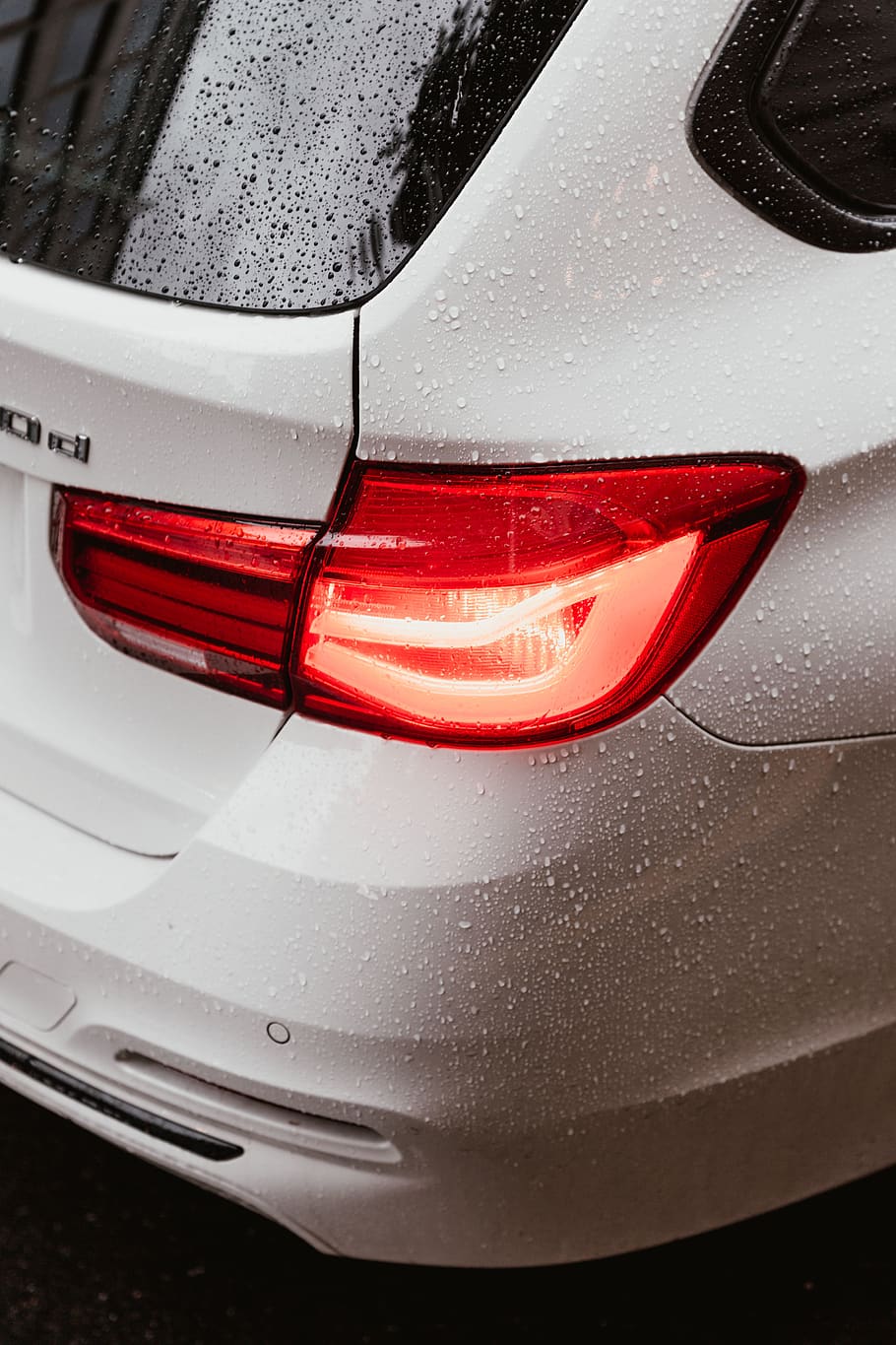 turned-on BMW tailights, motor vehicle, mode of transportation HD wallpaper