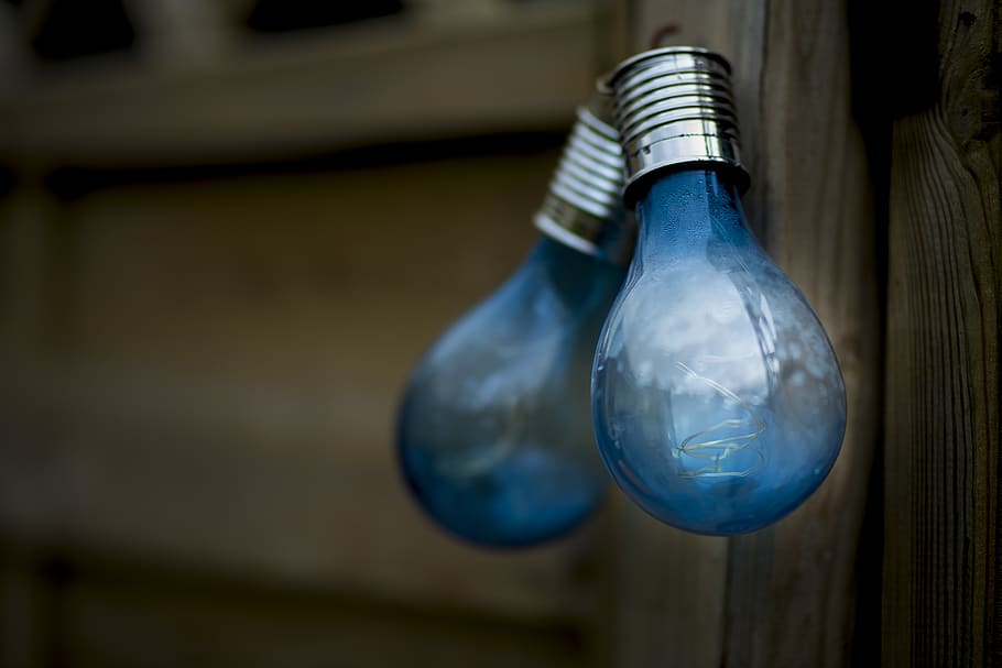 united kingdom, devon, bulb, blue, light, lights, bulbs, lightbulb HD wallpaper