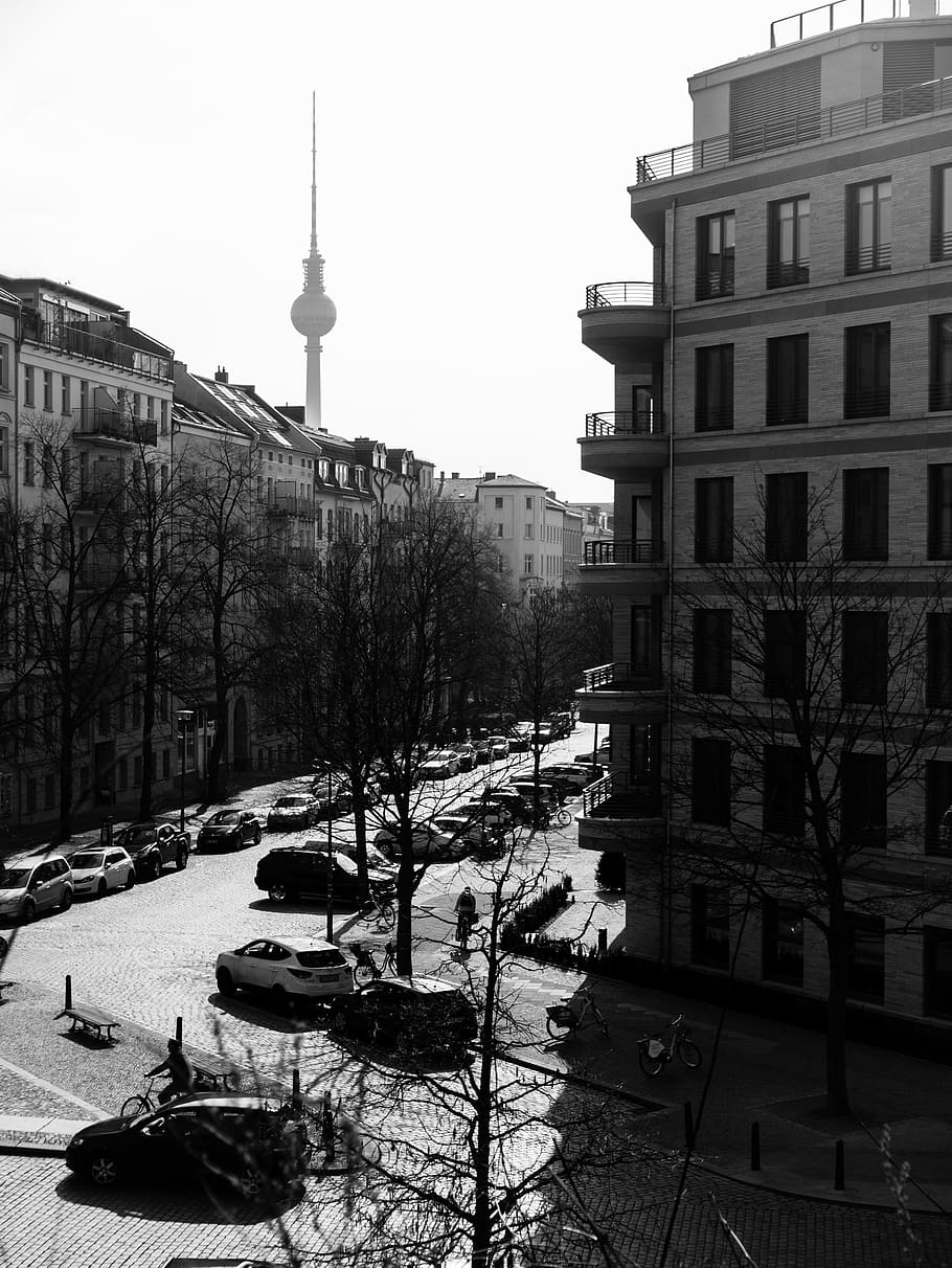 germany, berlin, pankow, building, architecture, street, city, HD wallpaper