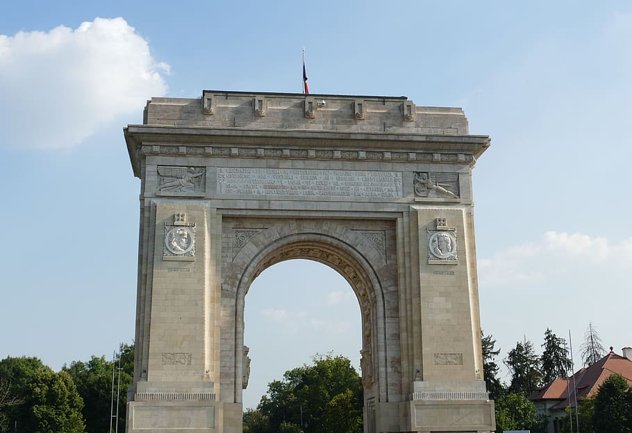 bucharest, romania, capital, architecture, facade, building HD wallpaper