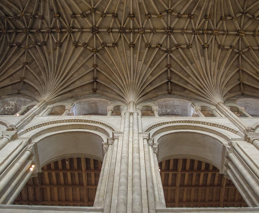 cathedral, norwich, vault, architecture, religion, building HD wallpaper