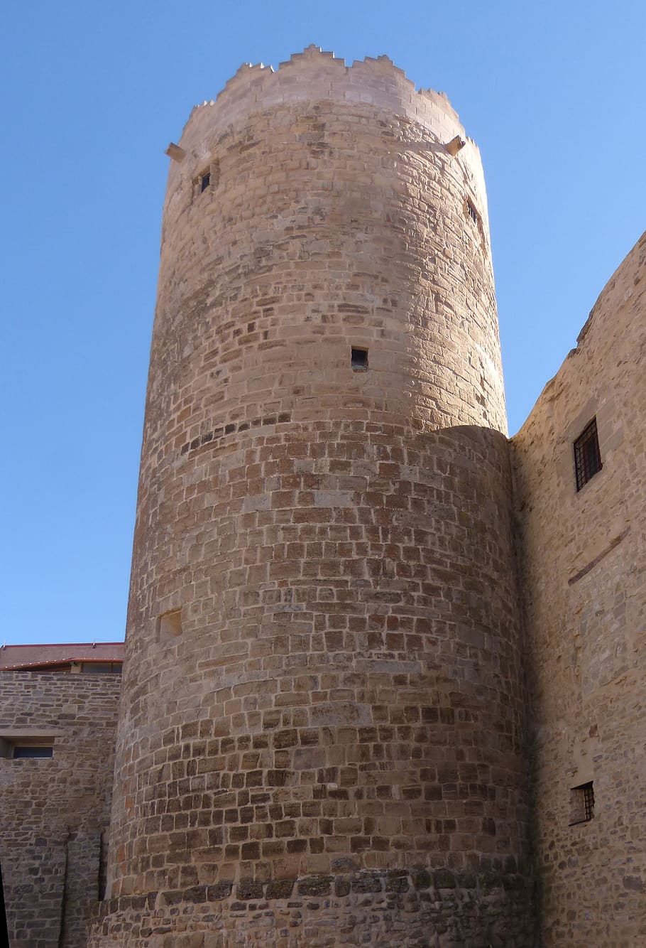tower, castle, circular, medieval, architecture, santa coloma de queralt HD wallpaper