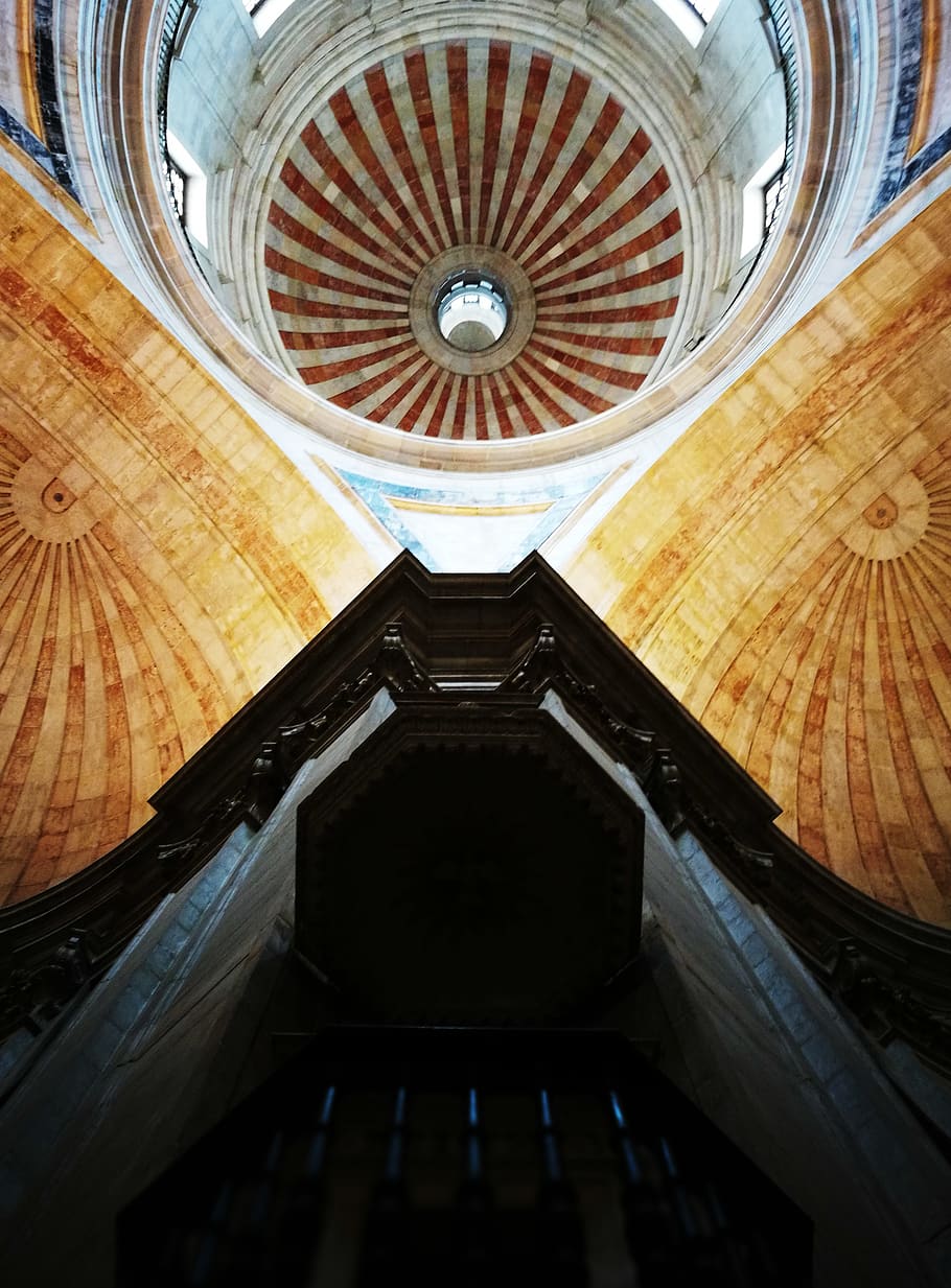 architecture, building, lisbon, pantheon, portugal, apse, banister HD wallpaper