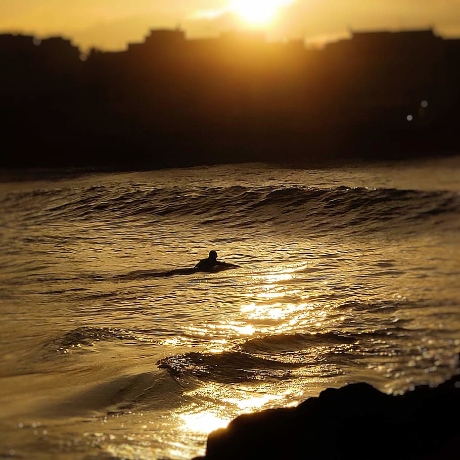 light, flare, sunlight, nature, outdoors, sea, sunset, spain HD wallpaper