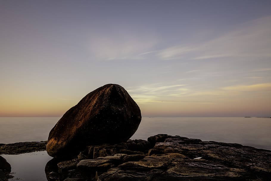 canada, tor bay, rock, sky, water, sea, scenics - nature, beauty in nature HD wallpaper