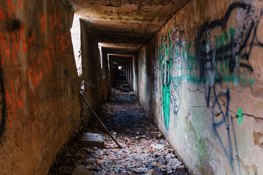 bunker, building, corridor, crypt, dungeon, tunnel, ground HD wallpaper
